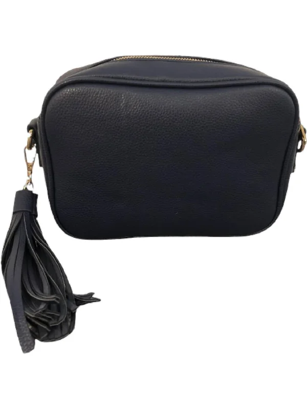 Luxury Seekers Women's Pebble Tassel Bag In Navy