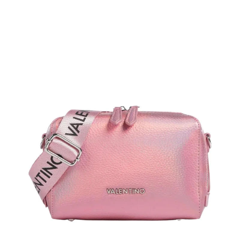 Evening Events Valentino Bags Pattie Metallic Rosa Pink Crossbody Bag