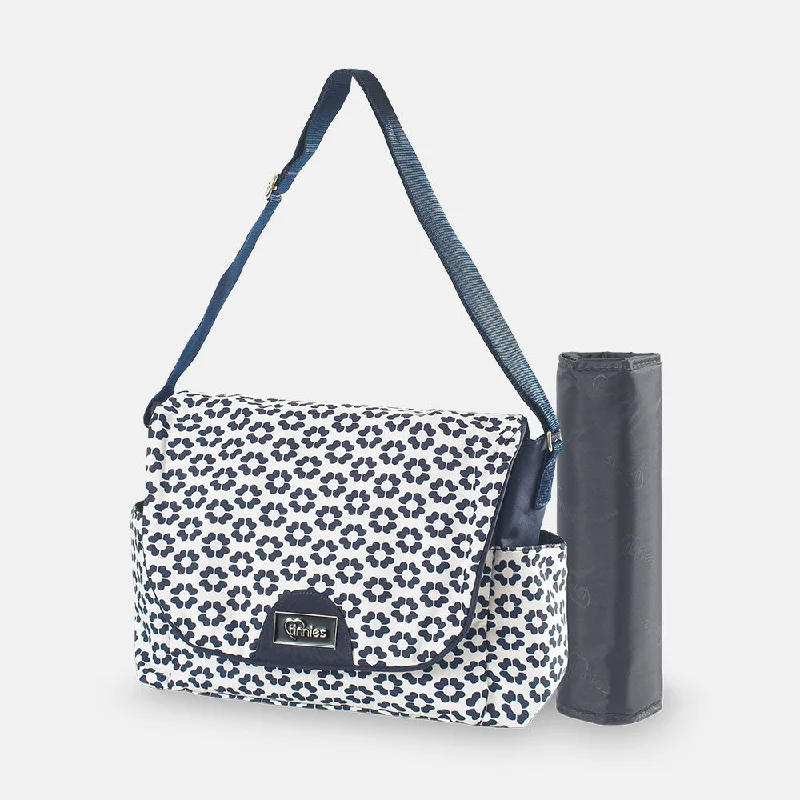 Bold Fashionistas Tinnies Baby Diaper Bag Navy Floral (T5001)