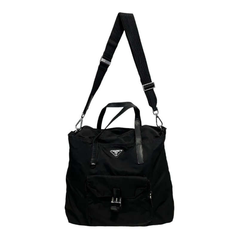 Limited-Time Offer On Trendy Bags PRADA/Cross Body Bag/OS/Nylon/BLK/TESSUTO MESSENGER