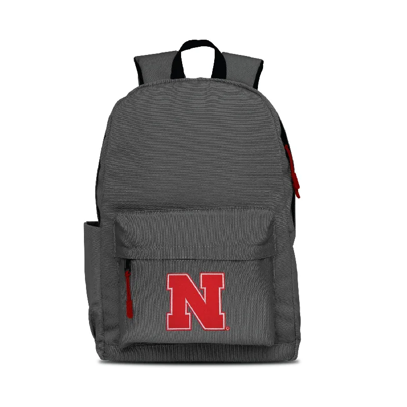 Inspired Bags For High-End Fashion Nebraska Cornhuskers Campus Laptop Backpack- Gray