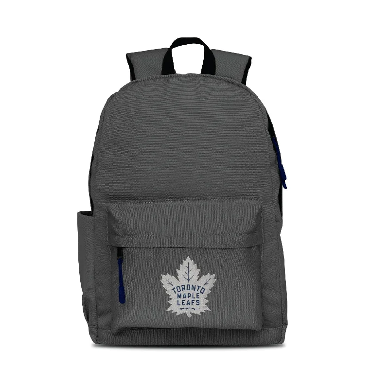 Chic Bags For Office Professionals And Urban Dwellers Toronto Maple Leafs Campus Laptop Backpack- Gray