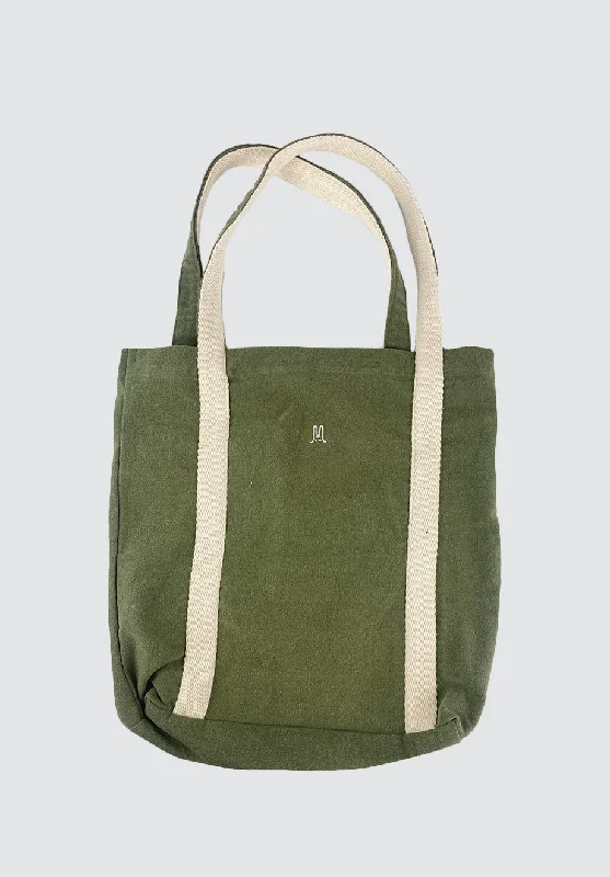 Compact Bags For Minimalist Travelers Forget Me Not Tote | Khaki