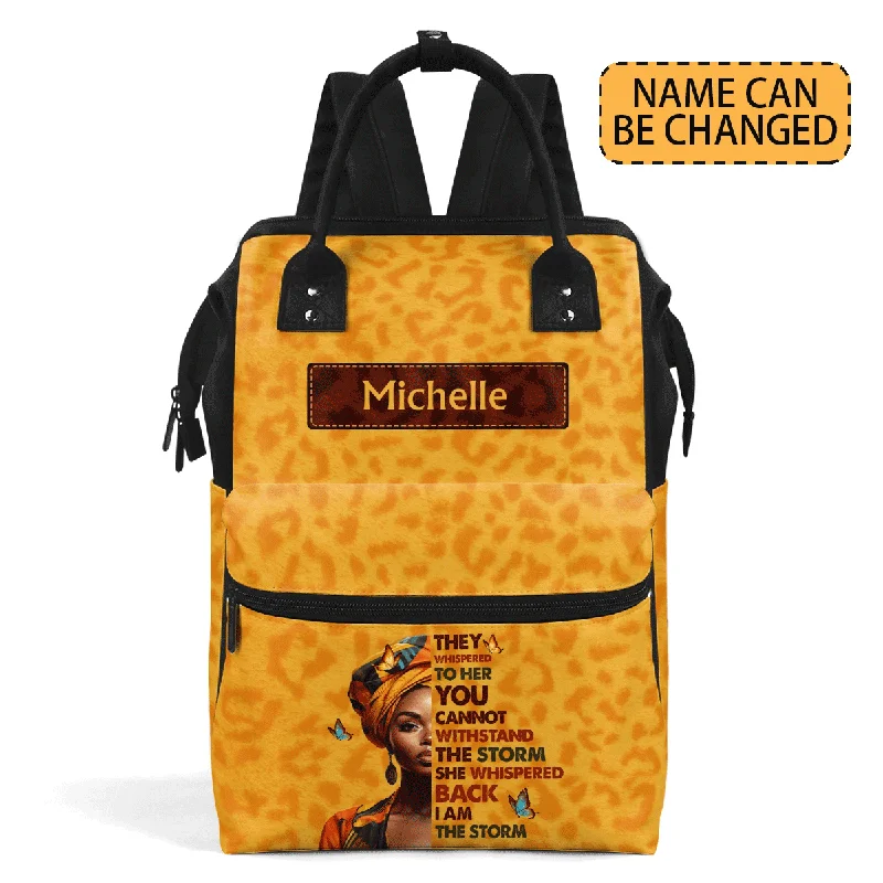 Lightweight And Functional Bags For Travel And Work I Am The Storm - Personalized Duckbilled Backpack SBDBPLM957TA