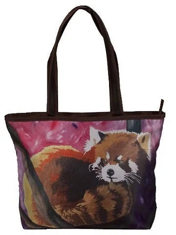 Bag For Luxury Lovers Red Panda Purrfect Tote - Shy Beauty
