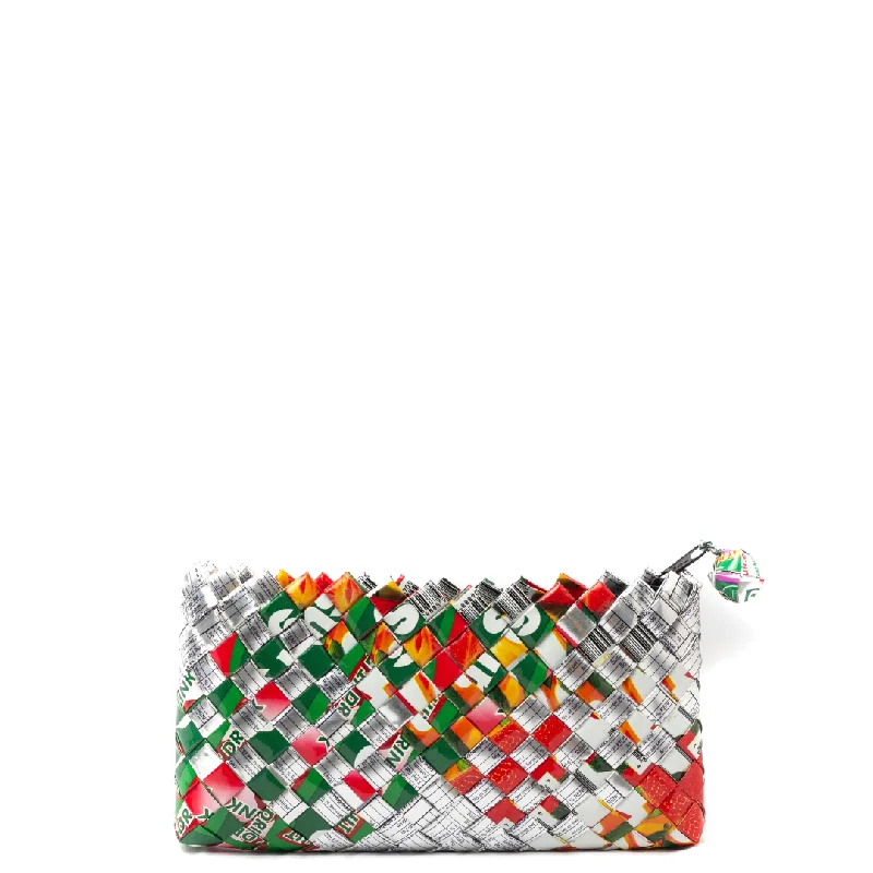 Bags For Playful And Chic Styles Mixed Weave Artisan Multicolor Mini Clutch